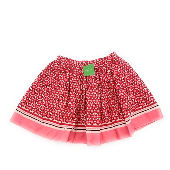 kate spade Other - Kate Spade Pink Floral Holiday Girls Skirt 14 NEW